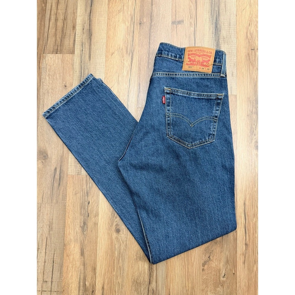 Levi's 511‎ Men's Slim Fit Jeans Blue Denim W34 L32 Stretch Classic